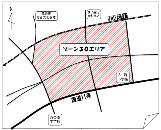 大町地区概観図